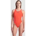 Team Badeanzug Damen Swim-Tech Einfarbig - Bright Coral - 36