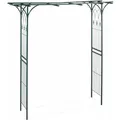 Relaxdays Rosenbogen Metall Dunkelgrün Wetterfest 205 cm x 202 cm x 52 cm 11 kg