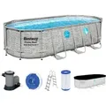 Power SteelTM Swim Vista SeriesTM Frame Pool Komplett Set mit Filterpumpe 549 x 27...