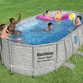 Power Steel Swim Vista Series Pool Set 549x274x122cm Schwimmbecken Bestway