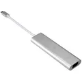 SilverStone SST-EP11S - vielseitiges Adapter-Kit, unterstützt Typ-C zu MiniDP, Typ-C zu HDMI, Typ-C zu VGA, MiniDP zu HDMI, MiniDP zu VGA, und HDMI zu VGA, silber