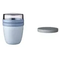 Mepal | Lunchpot Switch Ellipse | mach aus deinem Lunchpot einen Snackpot | praktischer Müslibecher | geeignet für Tiefkühler, Mikrowelle & Spülma