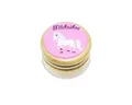 GICO Zahndose Milchzahndose Einhorn Zahndose Milchzähne Holz 44 mm Einhorn 7011, Bilderdose für Jungen und Mädchen