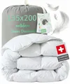 Welldora 4-Jahreszeitenbett, Komfort Bettdecke, Fachärztlich geprüft, Oeko-Tex, Allergiker, Füllung: 100% Extraweiche Federn & Daunen, Ganzjahres Federbett
