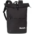 Rucksack für Damen und Herren, Reise-Rucksack, 47 x 30 x 14 cm, 19 L Volumen, schwarz - Schwarz