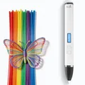 Filapen Premium 3D Stift Set Weiß – PCL Filament, kein Verbrennungsrisiko, ab 8 Jahren, 25m Filamente + Vorlagen