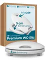 WC-Sitz erhöht +5cm Absenkautomatik Griff Duroplast Antibakteriell Made in EU