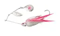 Savage Gear Da Bush Spinnerbait - Robuster Edelstahlrahmen, Lockenschwanz-Silikon-Anhänger, Bass, Hecht, Musky und andere Raubfische, Süß- und Salzwasser-Angelköder Weiß Silber 16 cm