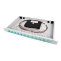 Telegärtner Spleißbox bestückt 12xLCD/APC OS2 1HE TNSB-Be-12LCAPC-OS2