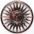 LED Solar Wandleuchte Sonne Wandlicht Wanddeko Gartenleuchte Deko Balkon Garten