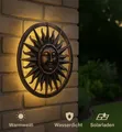 LED Solarleuchte Solar Wandlicht Sonne –  für Garten Deko, ca. 40 x 4 cm