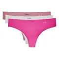Under Armour 3P Pure Stretch Thong Rosa/Weiß Small Damen