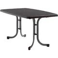 SIEGER Gartentisch, BxHxL: 90 x 72 x 150 cm, Tischplatte: Mecalit-pro - schwarz