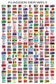 Poster Flaggen der Welt - Poster - mit Hauptstädten