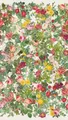 Livingwalls Fototapete Blumen in Grün, Rosa, Rot - hochwertige Vliestapete 398641 mit Motiv auf 1,59 m x 2,80 m - Made in Germany