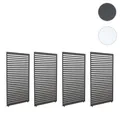 Mendler 4er-Set Aluminium Paneele für Pergola HWC-L46, Terrassenüberdachung, Lamellenpaneel Modul, 204x369cm 110509+110510