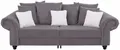 Home affaire Big-Sofa King Henry Mega Sofa, viel Platz, Breite 242cm, Federkern, in legerer Polsterung und vielen losen Kissen