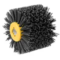 Shineboc Schleifbürsten,120 Körnung 120x100mm Nylonbürste, Polierbürste zum Holzverarbeitung, Grit Bürste Bristle Bürsten für Satiniermaschine Drahtziehrad (Grau)