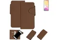 K-S-Trade Handyhülle für Cubot Note 21, Schutzhülle Klapphülle Kunstleder braun Handy Hülle Wallet Case