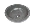 Oriental Galerie Waschbecken Waschbecken Terrazzo Grau 40 x 40 x 13 cm (1-St)