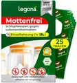 Legona Schlupfwespen gegen Lebensmittelmotten – 1 Lieferung mit 25 Träger – Mottenschutz für Küche und Vorrat – Alternative zur Mottenfalle
