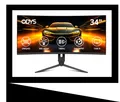 ODYS XP34 PRO-X Curved Gaming Monitor 34" UWQHD 3440x1440 80 Hz 1ms 125% sRGB