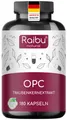 OPC Kapseln, 1.100mg Traubenkernextrakt Extrakt pro Tag, In Deutschland Produziert, 180 St - RAIBU