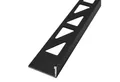 Dalsys Profil Fliesenschiene Winkelprofil Aluminium (eloxiert) Schwarz 2m x 10mm), Fliesenprofil