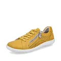 Rieker Damen Low-Top Sneaker 52824, Frauen Halbschuhe,Sportschuhe,Freizeitschuhe,Turnschuhe,Laufschuhe,straßenschuhe,gelb (68),40 EU / 6.5 UK