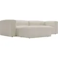 GrainGold Ecksofa L-Form Landi Links - Moderne Cord Ecksofa, Wohnzimmer Sofa - Eckcouch Beige (Lincoln 03) - Beige