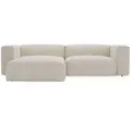 Graingold Ecksofa, Creme, Kunststoff, L-Form, Ottomane links,L-Form, 240x180 cm, Oeko-Tex®, Reach, Hergestellt in Europa, Handmade in Europe, Wohnzimmer, Sofas & Couches, Wohnlandschaften, Ecksofas