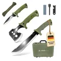 Outdoorset BW Multifunktionsset Messer Axt Säge Set inkl. Paracord & Feuerstahl