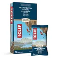 CLIF BAR | Energieriegel | mit 10g pflanzlichem Eiweiß | Peanut Butter Banana Dark Chocolate | Pflanzlicher Proteinriegel für Laufen, Marathon-Training, Radfahren und Ausdauersport | 12 x 68 g