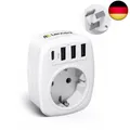 LENCENT Reiseadapter Adapter Schweiz Deutschland Stecker, EU auf AUS/CN, Typ-I,
