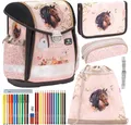 Belmil Schulranzen Belmil Schulranzen Set Classy Horse Chestnut 5-teilig