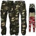 German Wear Motorradhose JEANS-003 Motorradjeans Biker Cargohose mit Schutz Aramidstoff & CE-Protektoren grün W36 / L34