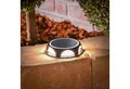 esotec LED Gartenleuchte Wand- und Wege-Solarleuchte IRIS, 3 Lichtstärken, ALU, outdoor, 102937, 3 unterschiedliche Lichtstärken wählbar, 7 Lichtfarben, Dauerlicht oder Farb-Wechsellicht, automatisches Einschalten bei Dämmerung, LED fest integriert, warmweiß