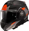 LS2 Motorradhelm FF901 Advant X Oblivion Klapphelm, Bluetooth, reflektierende, Sonnenvisier, Pinlock, Klapphelm, Ratsche