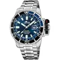Lotus Herren Uhr Classic Elegant Edelstahl Silikon silber blau UL18938/3 - Silber