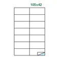 ETICHETTE AUTOADESIVE CARTA ADESIVA A4 105X42 100FF (42NIKO20)
