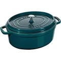 Staub Topf oval "La Mer" 6.7 lt., 33cm (Bräter + Schmortopf, Gusseisen, 33 x 15.50 cm) (40508-674-0)