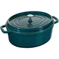 Staub La Cocotte Cocotte 33 cm, oval, La-Mer, Gusseisen