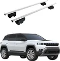 Dachträger Grundtäger für Jeep Compass III J4U ab 2026 75kg Metall Silber 2 tlg