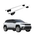 Dachträger Grundtäger für Jeep Compass III J4U ab 2026 75kg Metall Silber 2 tlg