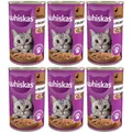 Nassfutter für Katzen Whiskas Adult mit Ente in Gelee 6 x 400g