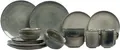 Salt & Pepper Geschirrset Meridian - Grün/Blau - 16-teilig / 4 Personen - 4 Speiseteller, 4 Frühstücksteller, 4 Schalen und 4 Tassen