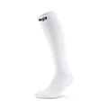 CEP CORE 5.0 TALL – Kompressionsstrümpfe Herren für Ausdauerläufer – Laufsocken mit gezielter Kompression, Air-Channels & passgenauem Sitz für schnelle Regeneration – Kompressionssocken Weiß