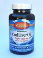 Carlson Labs Cod Liver Oil Gems norwegischer Lebertran 1000 mg 100 Weichkapseln