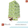 960kg Palette Nestro im Karton FSC Hartholzbriketts Buche Eiche Holzbriketts Öko