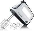 SEVERIN HM 3830 - Handmixer - 400 W - Rostfreier Stahl/Schwarz/Weiß